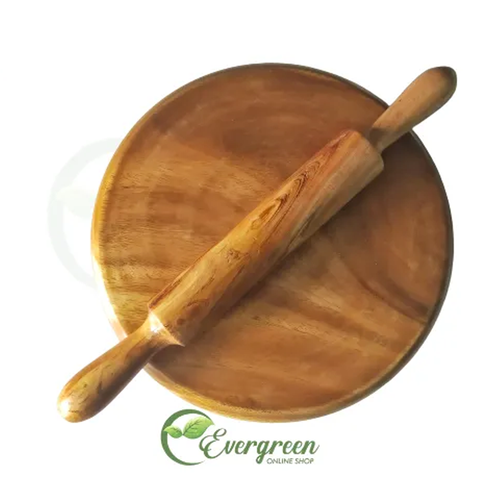 Wooden Roti Maker Piri Belan - Brown