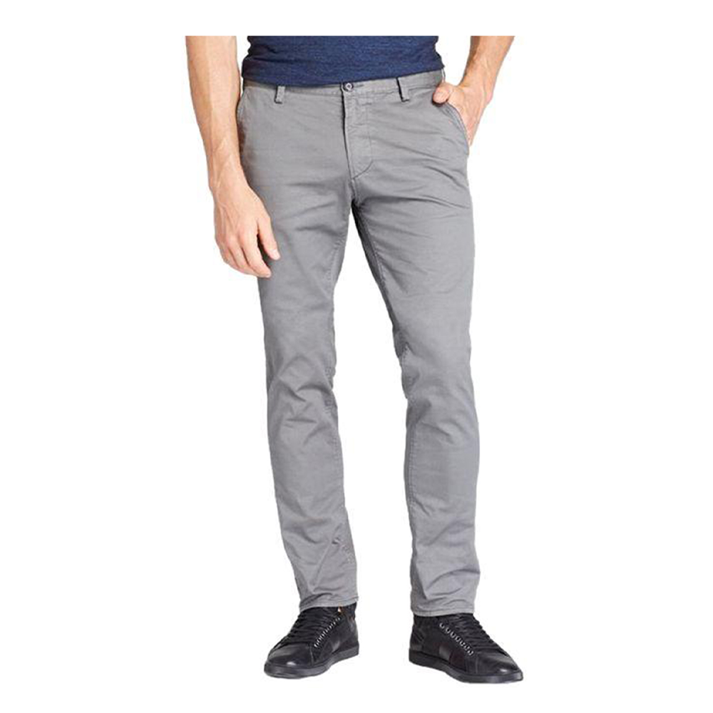 Cotton Chinos Gabardine Pant For Men - Grey - NZ-3147