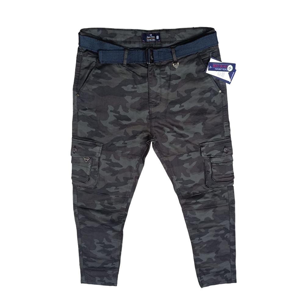 Twill Cargo Pants for Men - Camouflage - SC05