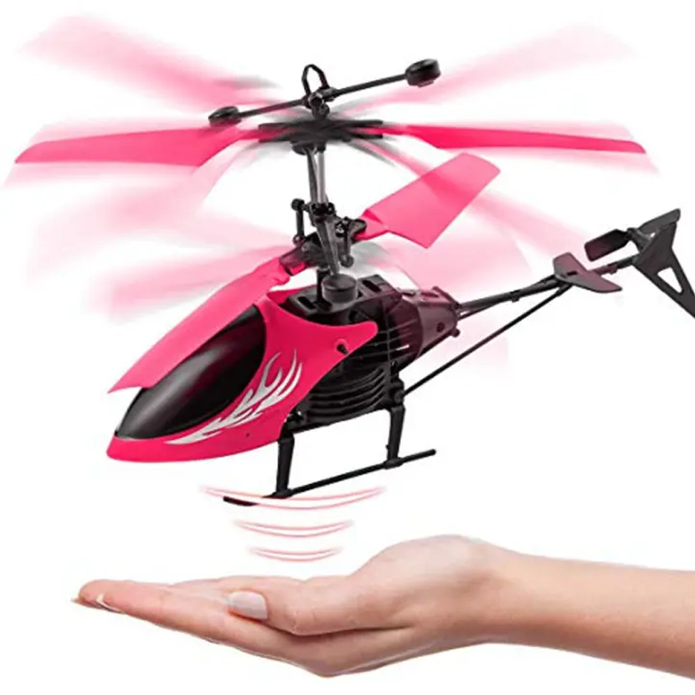 Pink remote store control helicopter