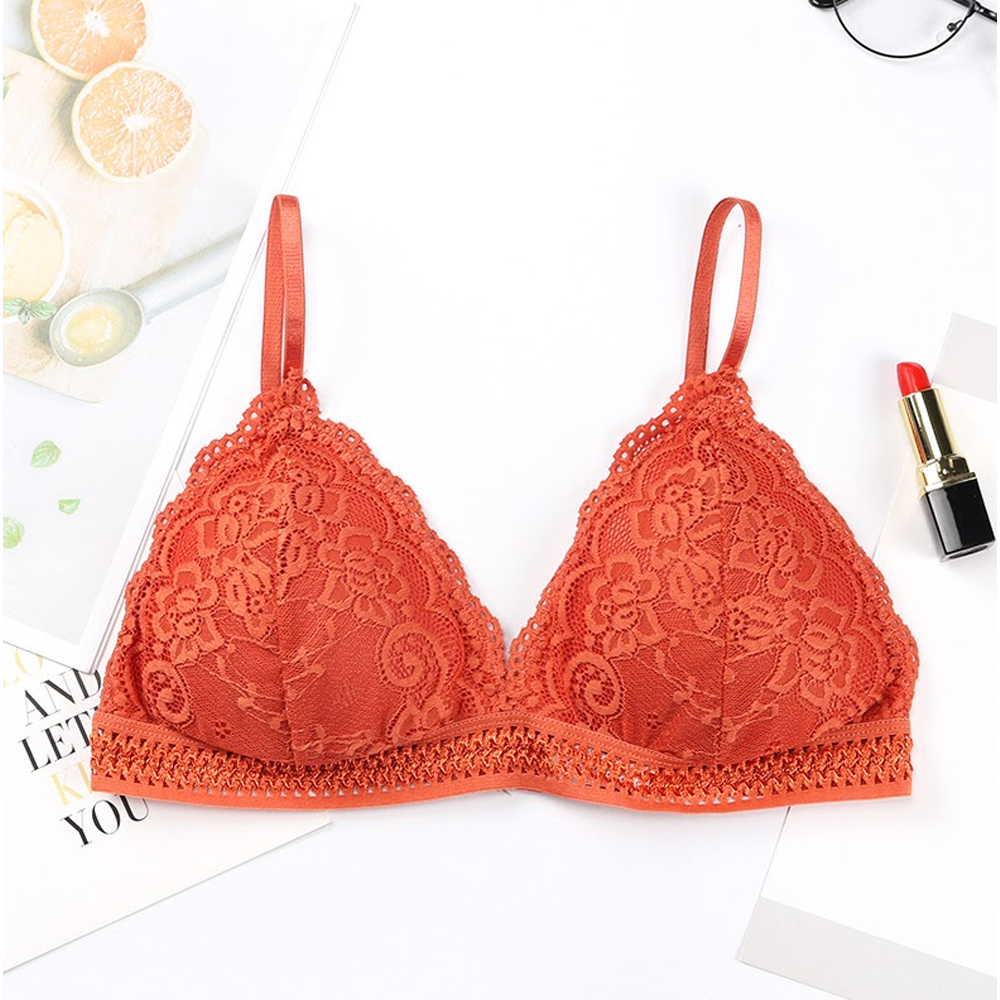 Nylon Bra For Women - Red - SZ-203