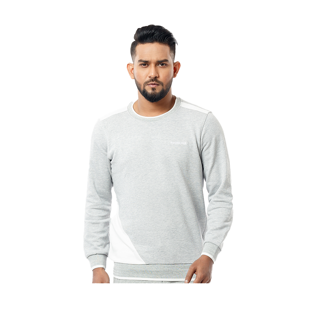 Cotton Terry Sweatshirt For Men - Wst06