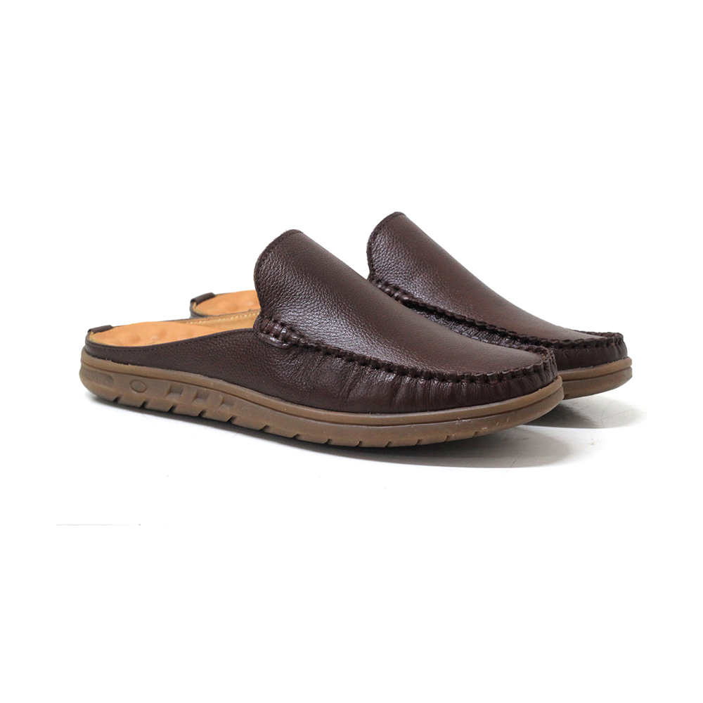 Leather Half Shoe for Men - MH174 - Coffee