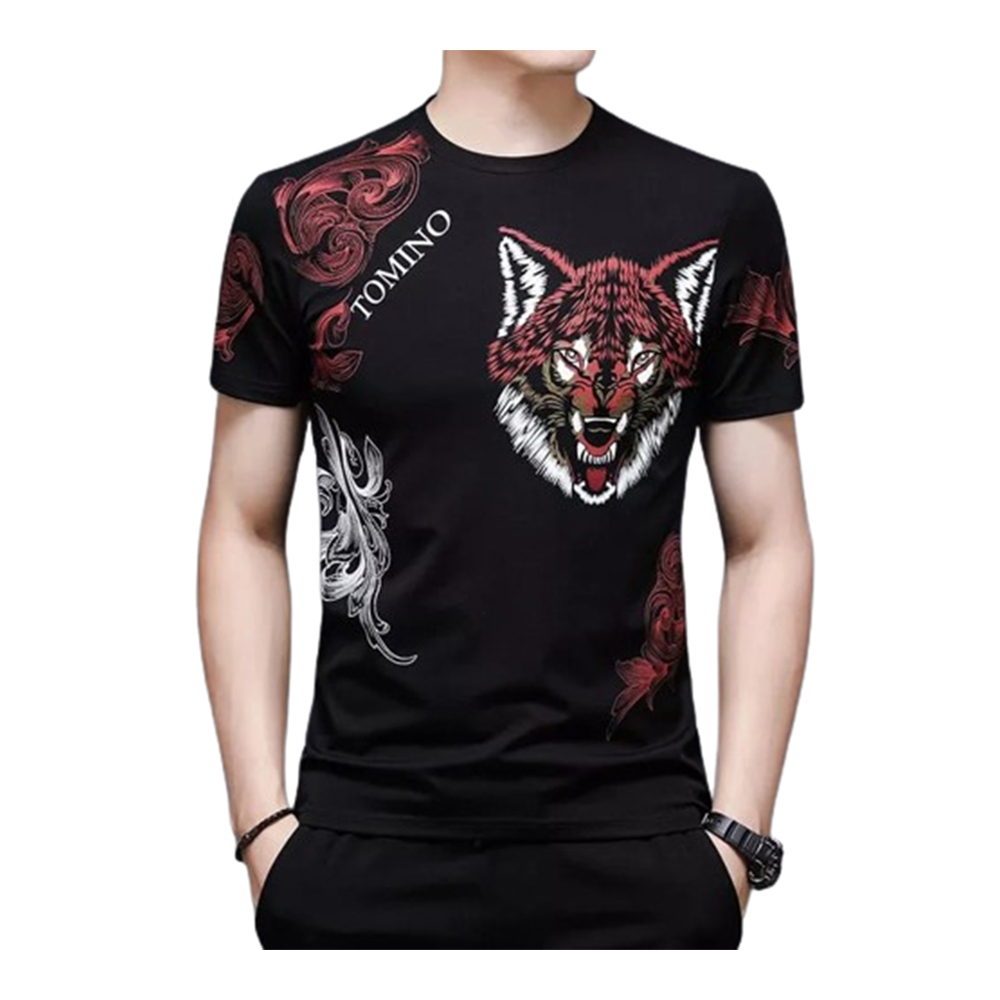 PP T-Shirt For Men - Black - TS-91