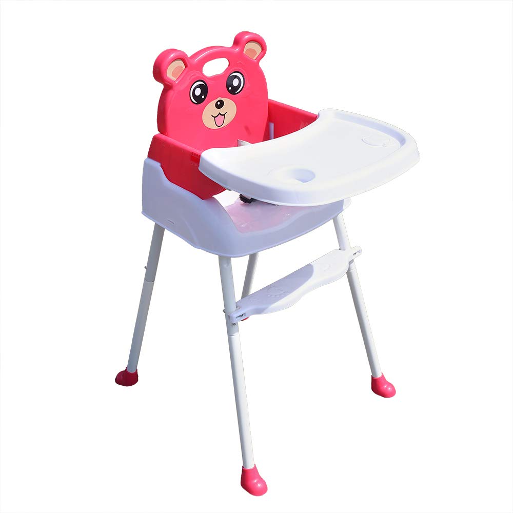 Plastic High Chair Foldable Dining Chair Seat For Baby with Tray 