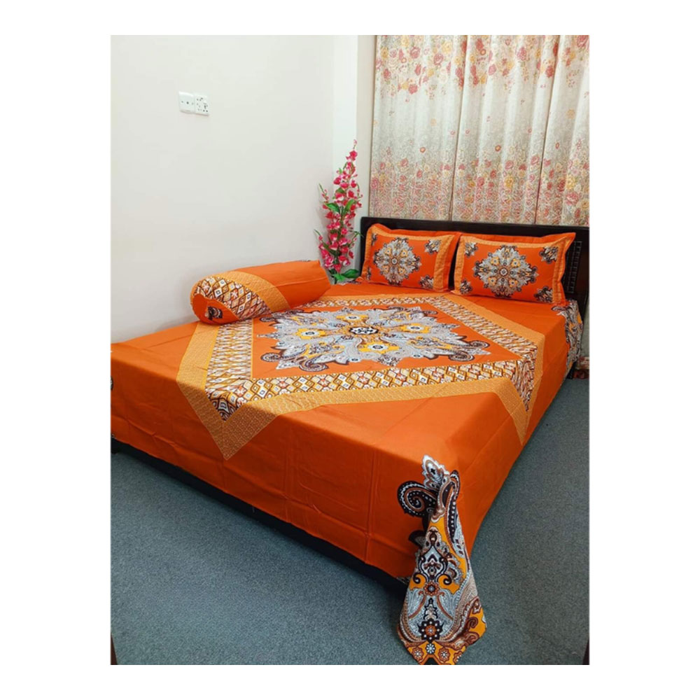 Cotton Bedsheet with Pillow Covers - king Size - 2502020