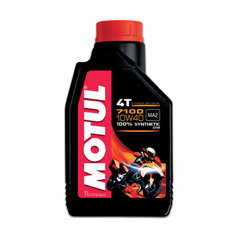 Motul 7100 10W40 synthetic motorcycle engine oil - 1L
