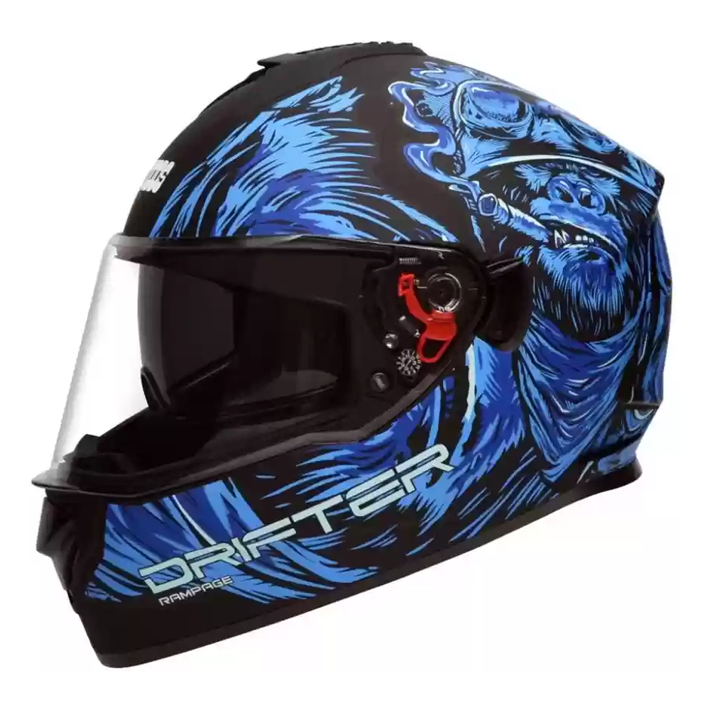 Studds Drifter D3 Full Face Bike Helmet - Matt Black N1