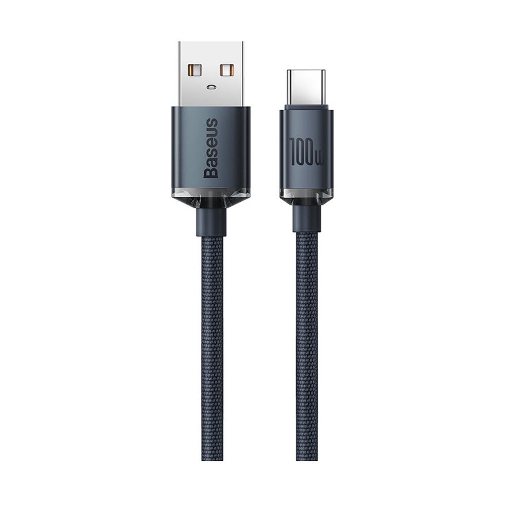 Baseus Crystal Shine Series Fast Charging Data Cable Type-C to Type-C 100W - 1.2m - Black