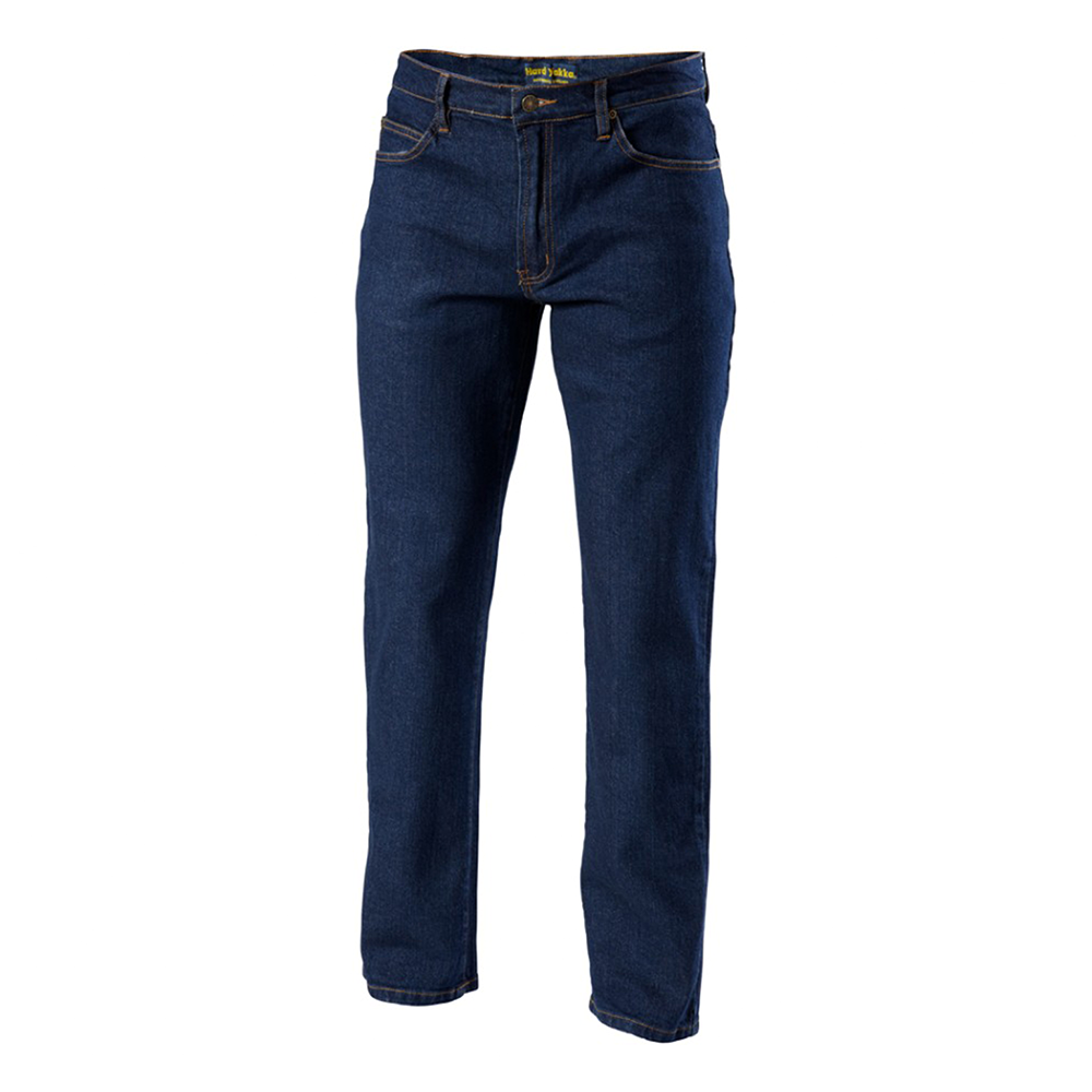 Cotton Semi Stretch Denim Jeans Pant For Men - Dark Blue - NZ-13005