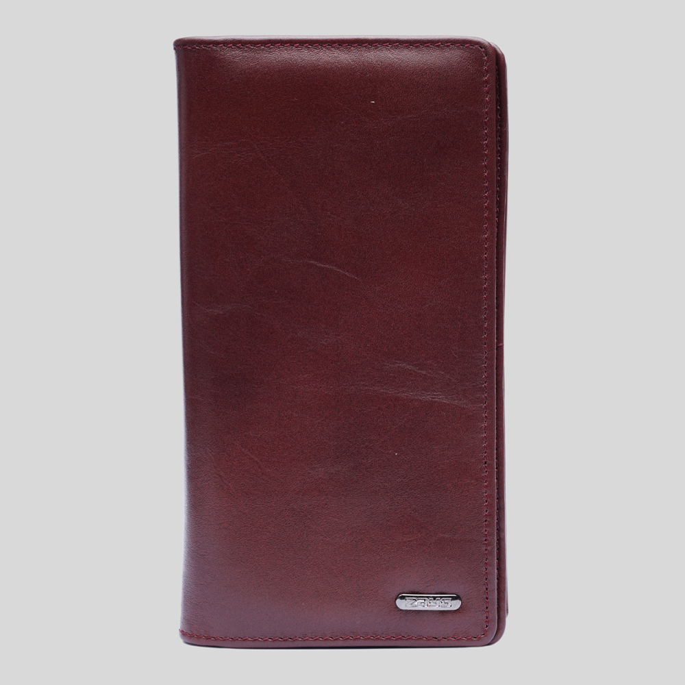 Zays Leather Long Wallet - Chocolate - ZLW108