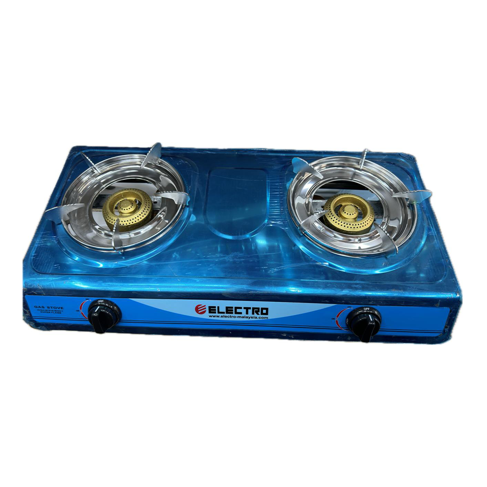 Electro SS1  Double Burner Gas Stove - Silver