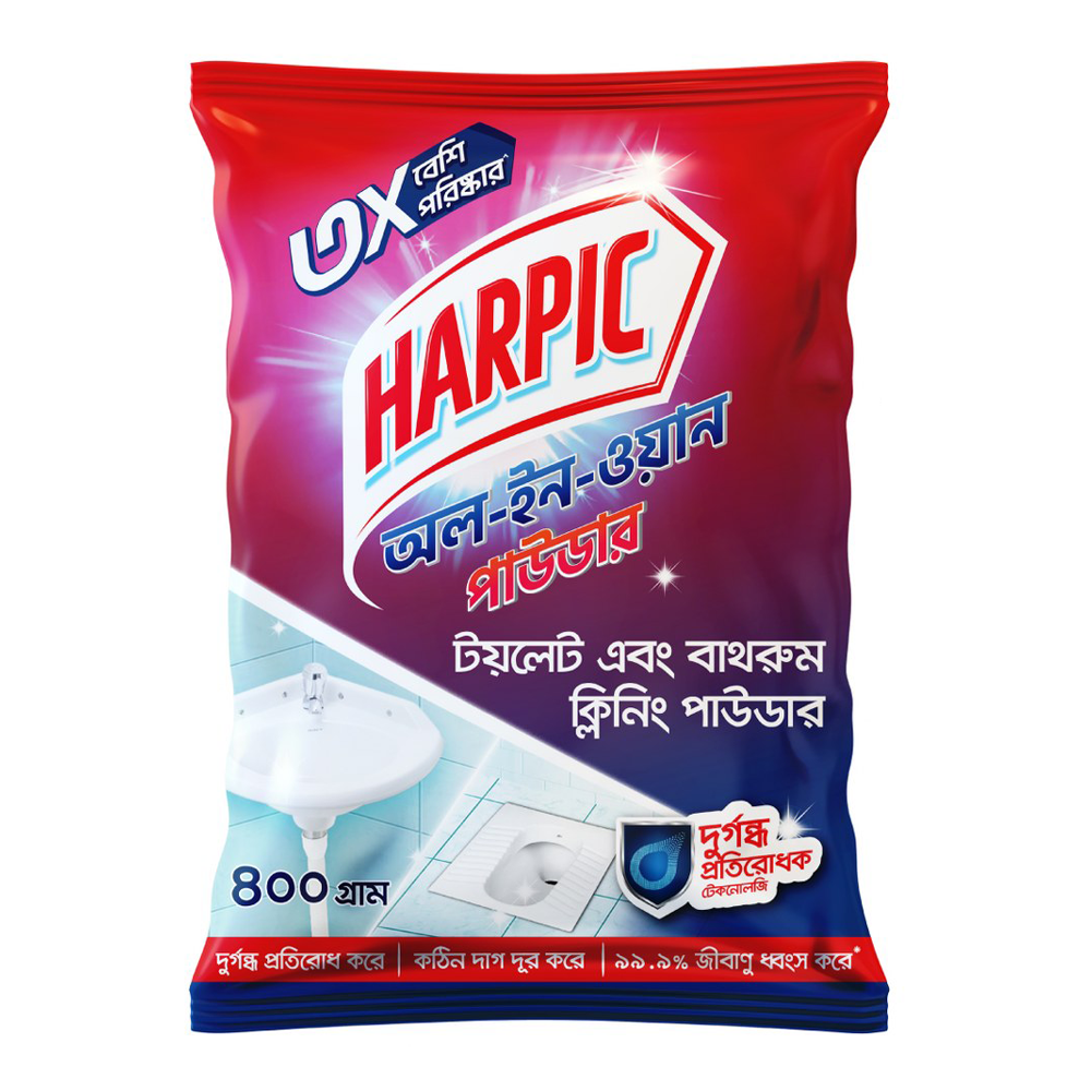 Harpic All in One Toilet and Bathroom Cleaning Powder - 200gm - Ha09B