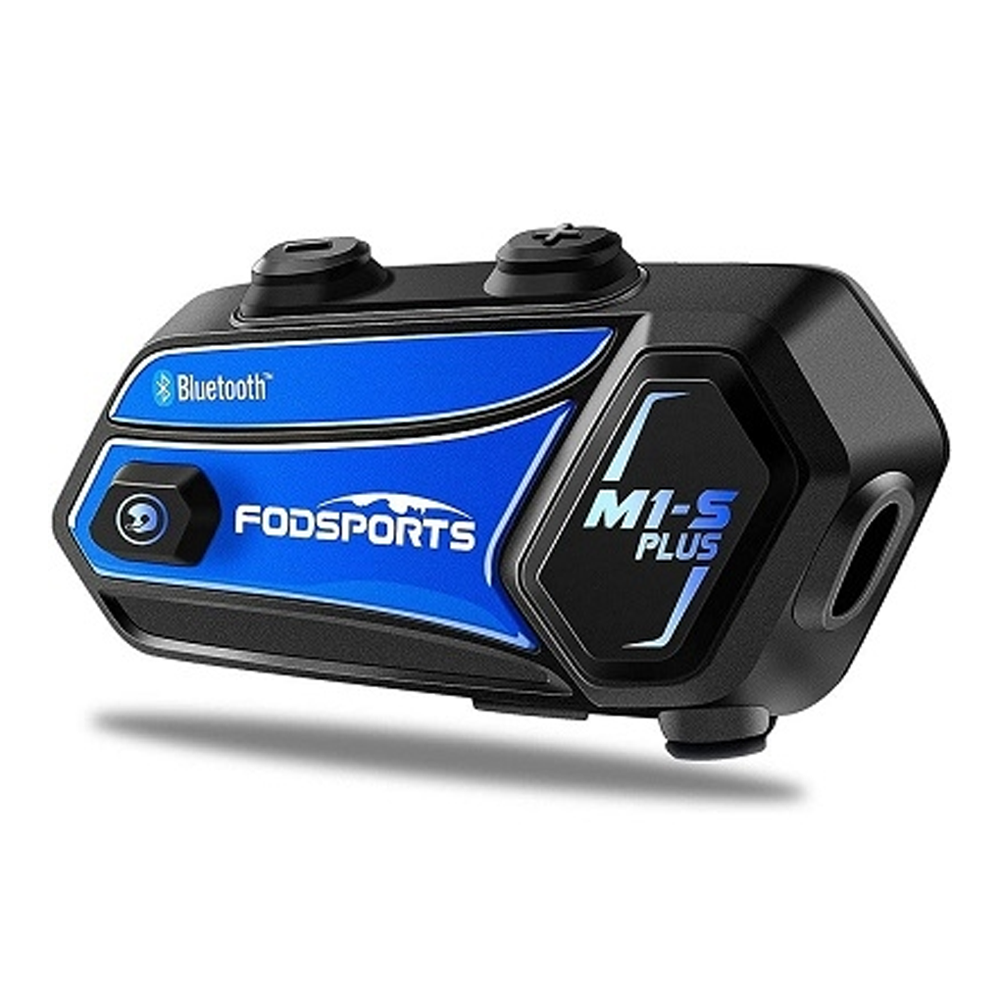 FodSports M1-S Plus Helmet Bluetooth Intercom - Black