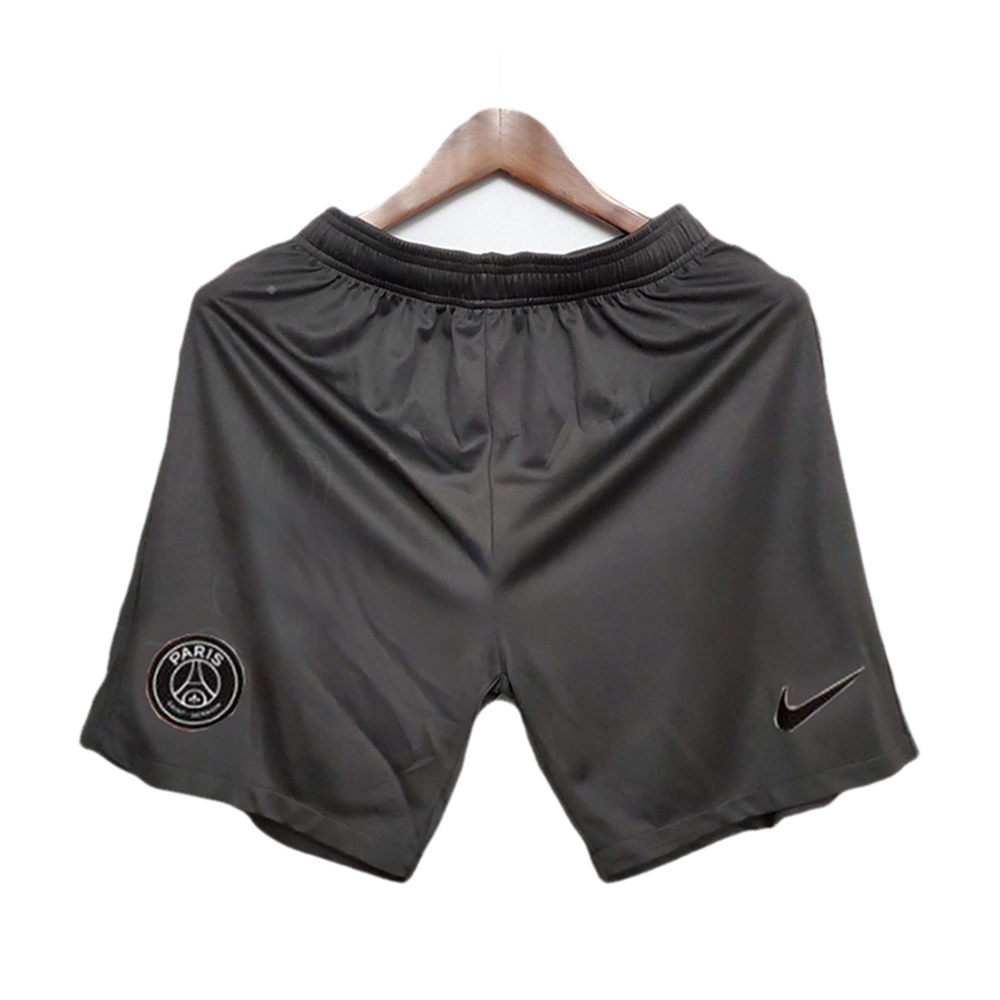 Paris Saint-Germain Mesh Cotton Third Short Pant For Men - Black - Paris ST1