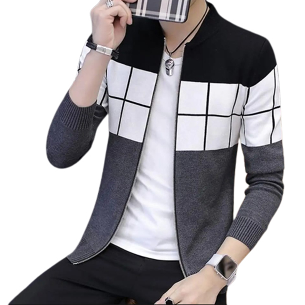 Cotton Jacket For Men - Multicolor - J-121