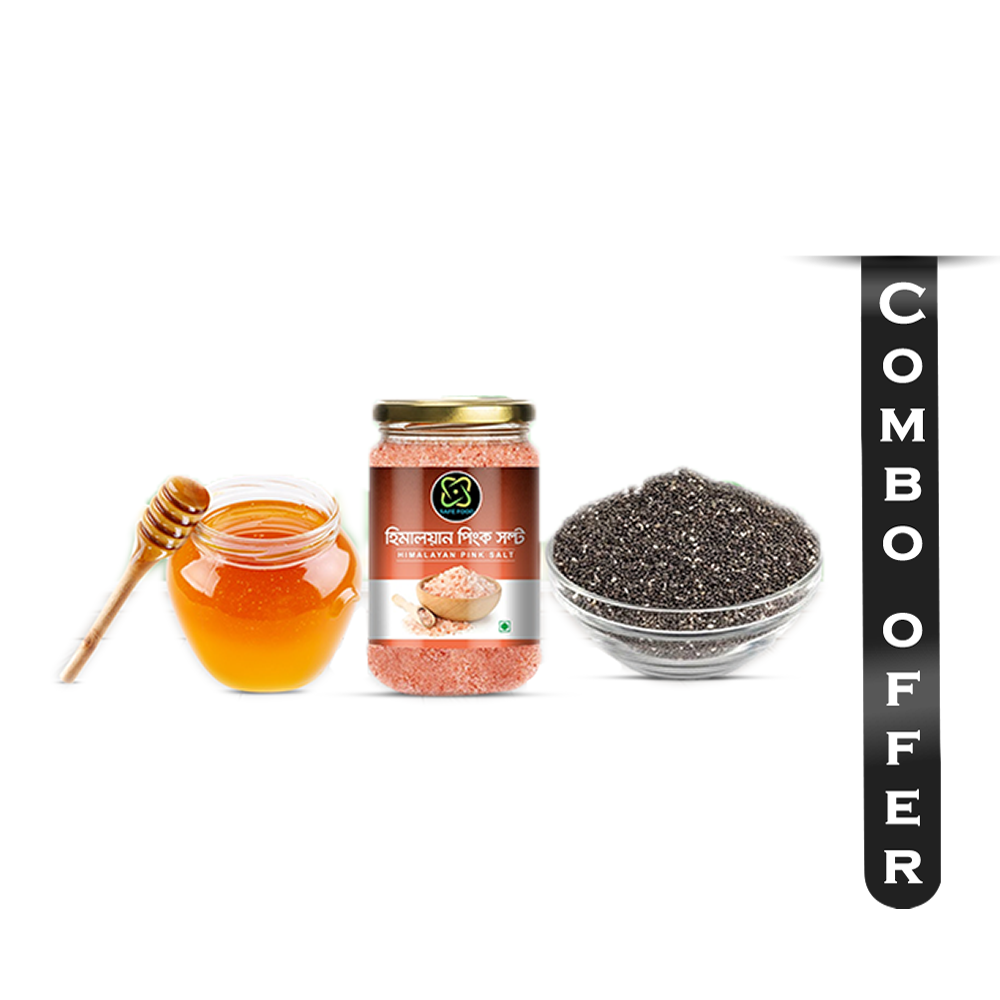 Combo Of Pink Salt Chia Seed And Honey - 1250gm