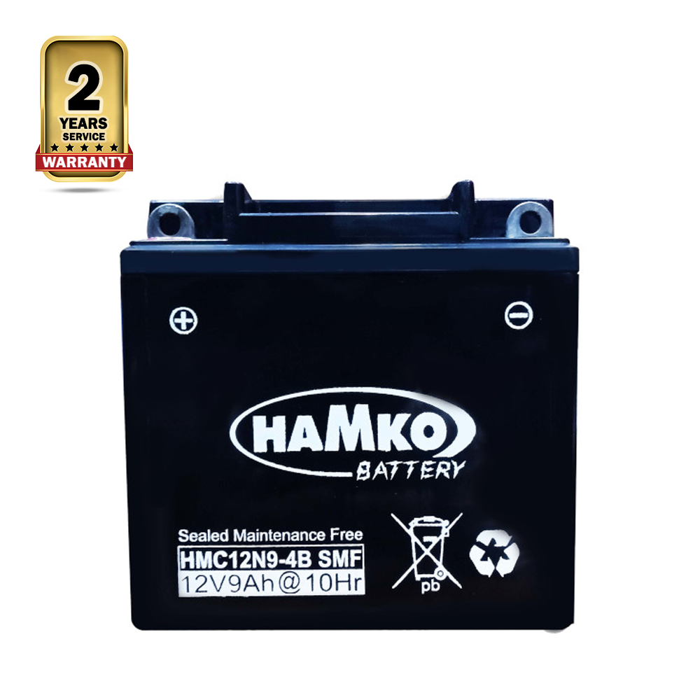 Hamko 12 Volt 12N9-4B Motorcycle Battery 