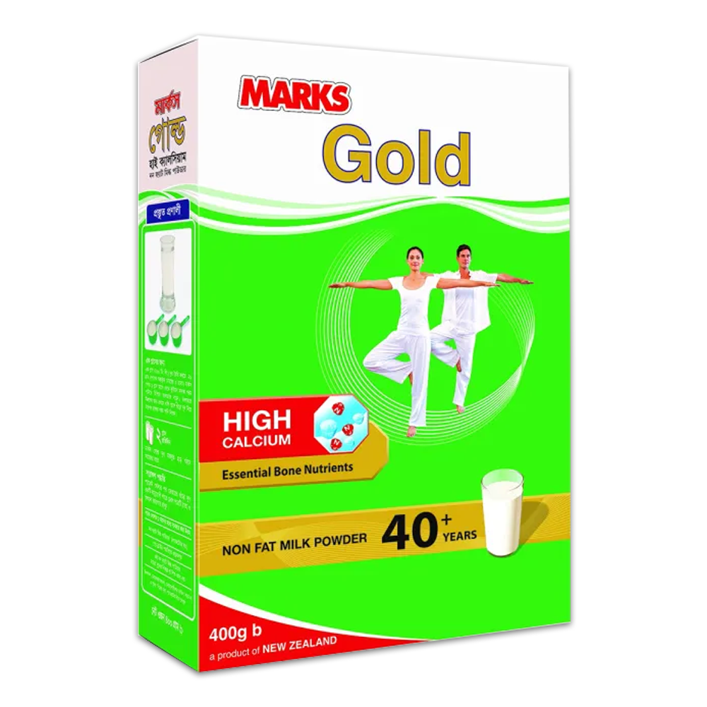 MARKS Gold High Calcium Non Fat Milk Powder - 400gm