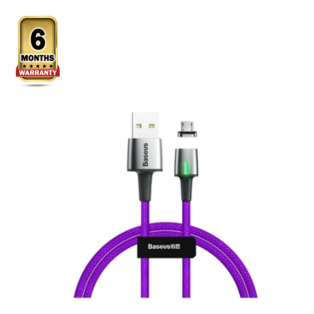 Baseus Zinc Magnetic Charging Cable USB For Micro 1.5A - 2m - Purple