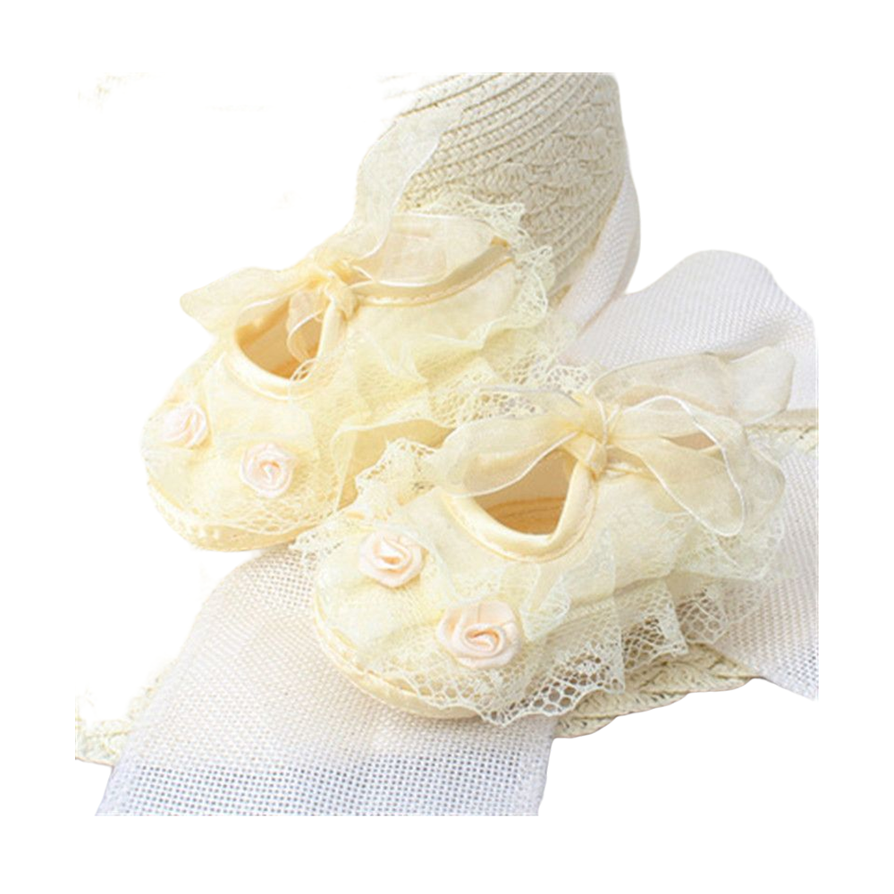 Baby Lace Shoe Yellow