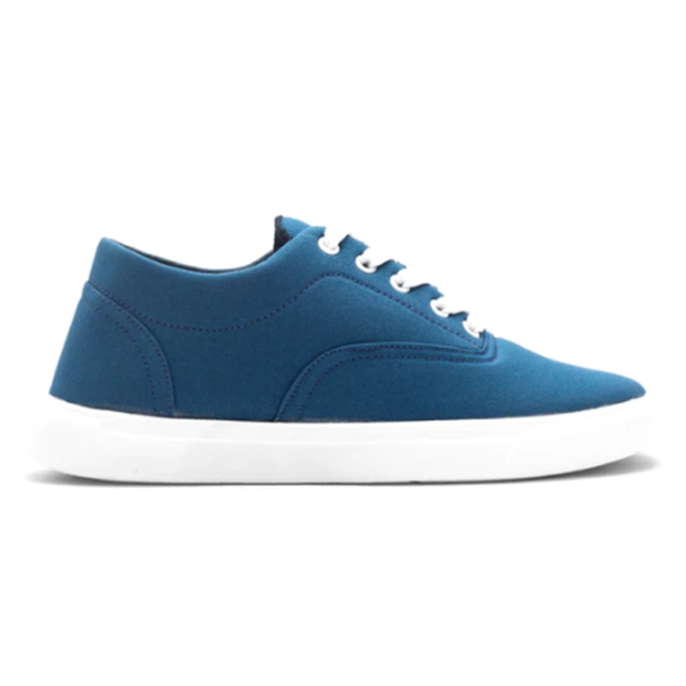 Cord Fabric Sneakers For Men - Blue - RCV000020