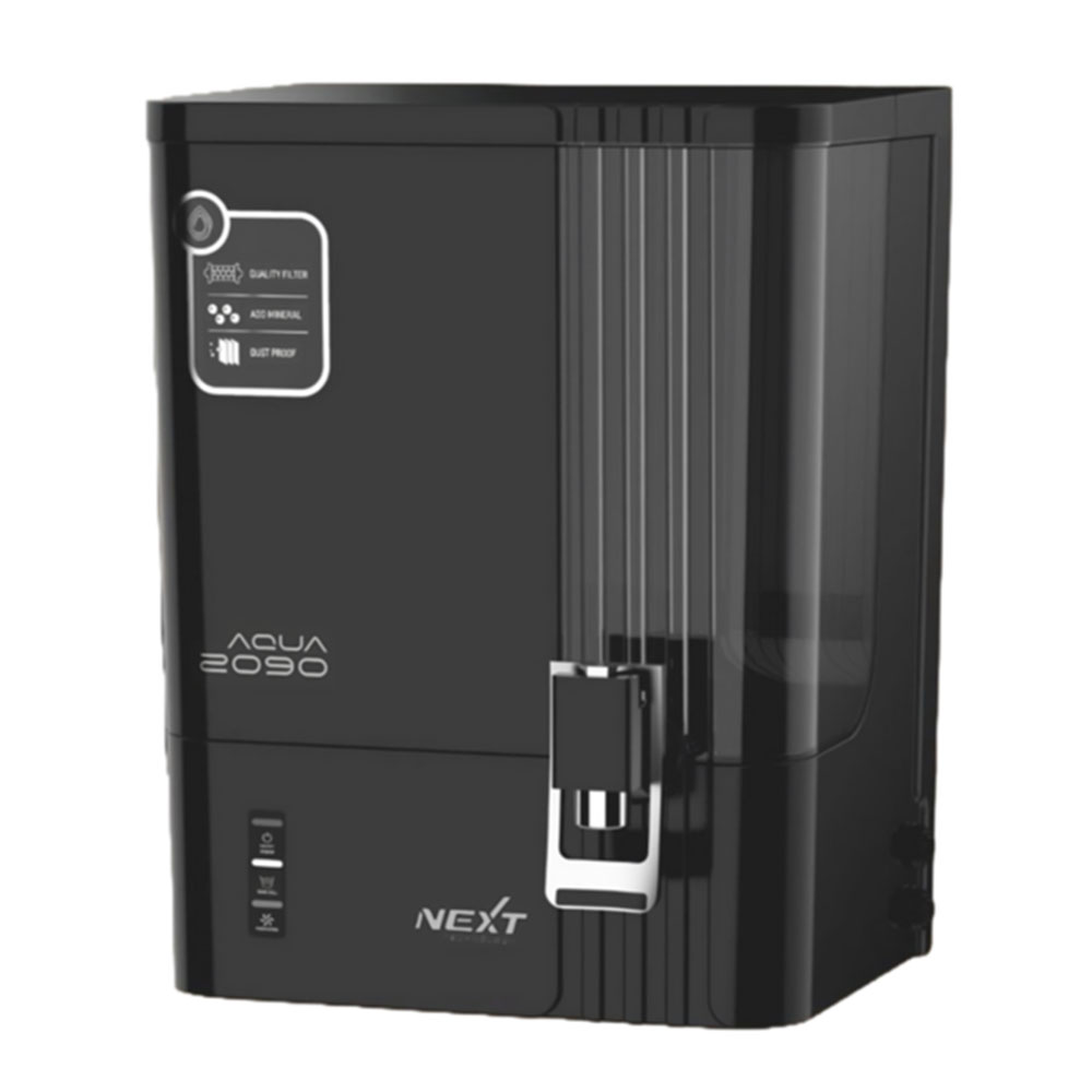 Aqua Nine 2090 RO+Zinc+Copper+Alkaline 7-Stage Water Purifier - 100GPD - Black