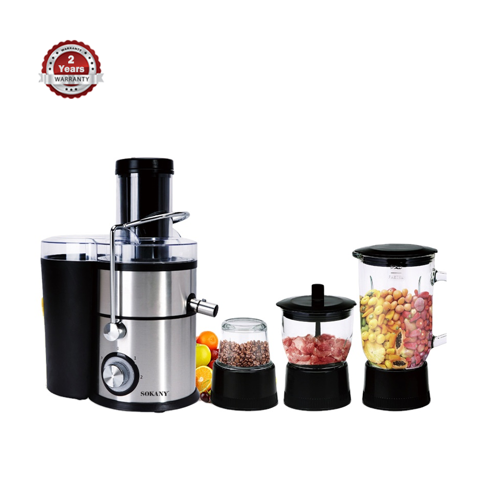 Sokany Sk-629 Automatic Multifunction Vegetable & Fresh Juicer - Silver