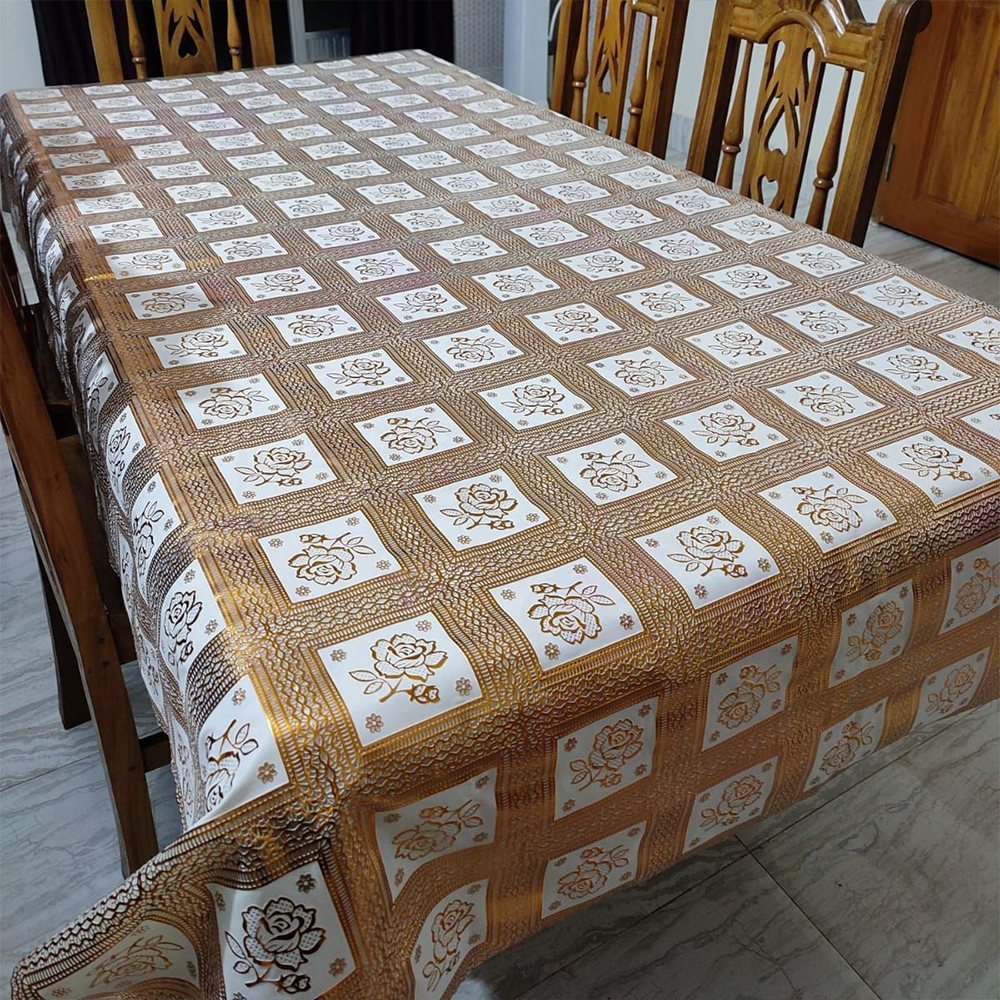 PVC Plastic Dining Table Cloth Mat Table Cover - 7 fit by 4.7 fit