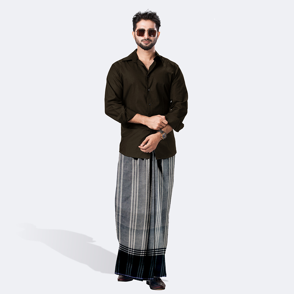 Cotton Lungi for Men - Multicolor - LM-06