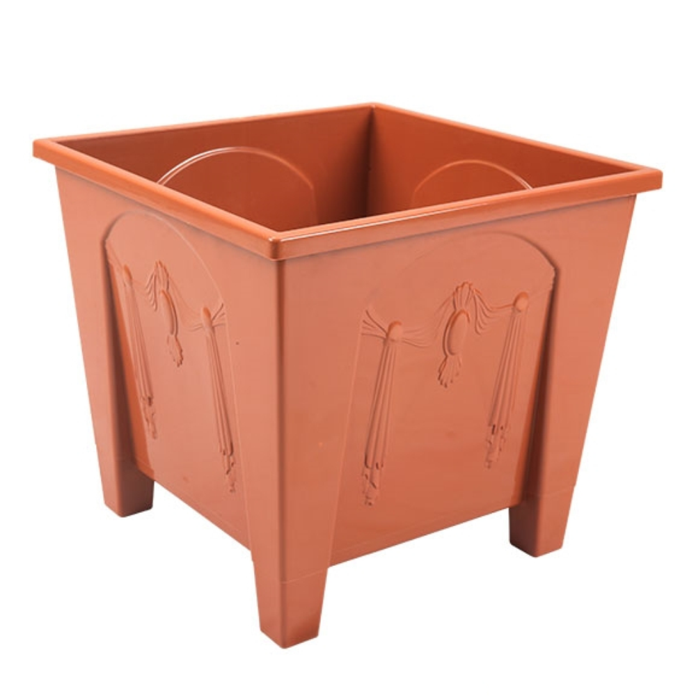 TEL PP Square Flower Tub - 25L - Rose Wood - 861586