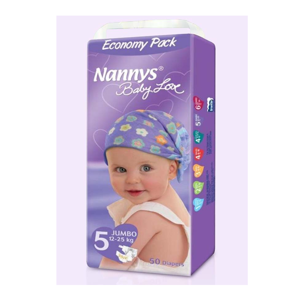 Nannys Baby Love Jumbo Diaper - 12 – 25 kg - 50 Pcs
