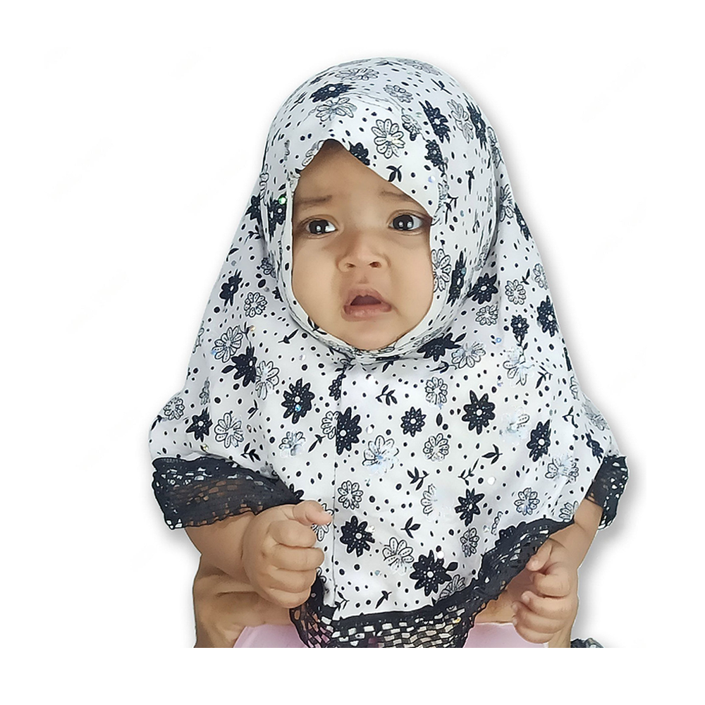Dubai Cherry Stylish New Collection Hijab For Girl - White - hijab_white