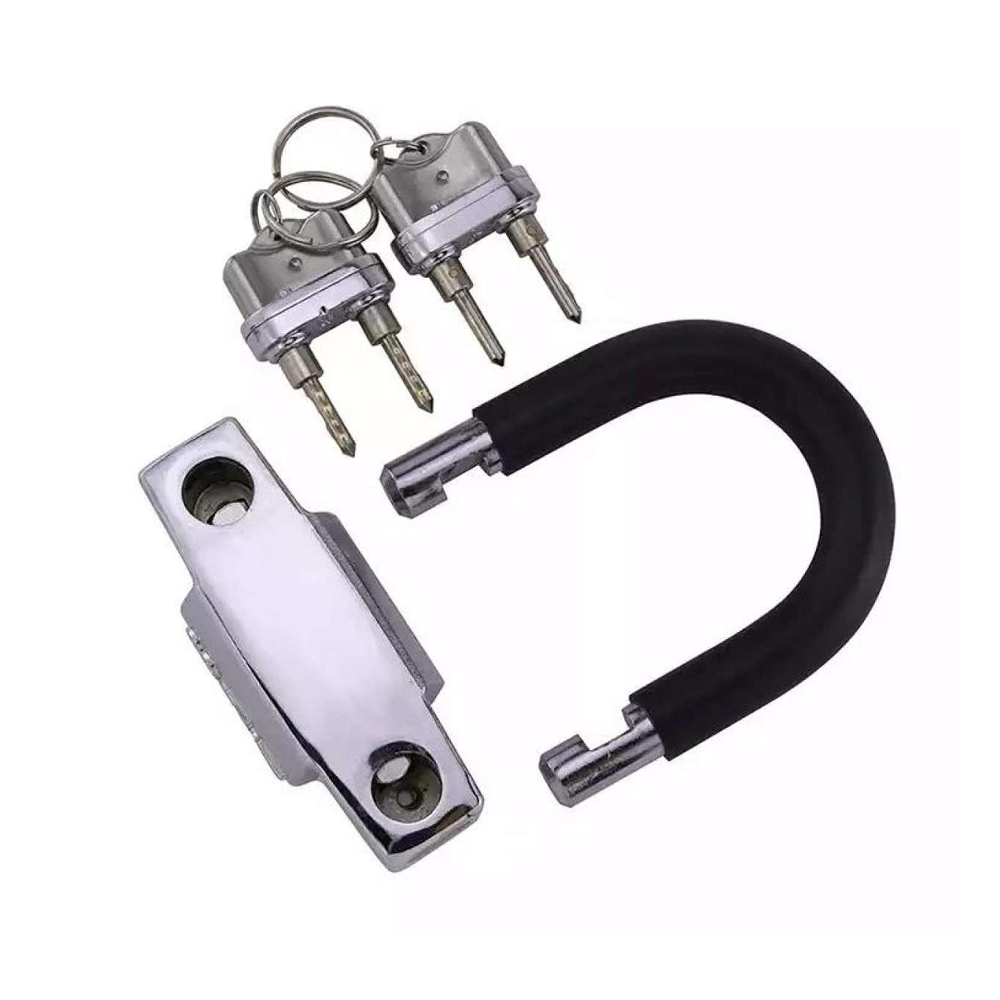 Anti Acid Heavy Duty Double Key D Lock for Motorcycle