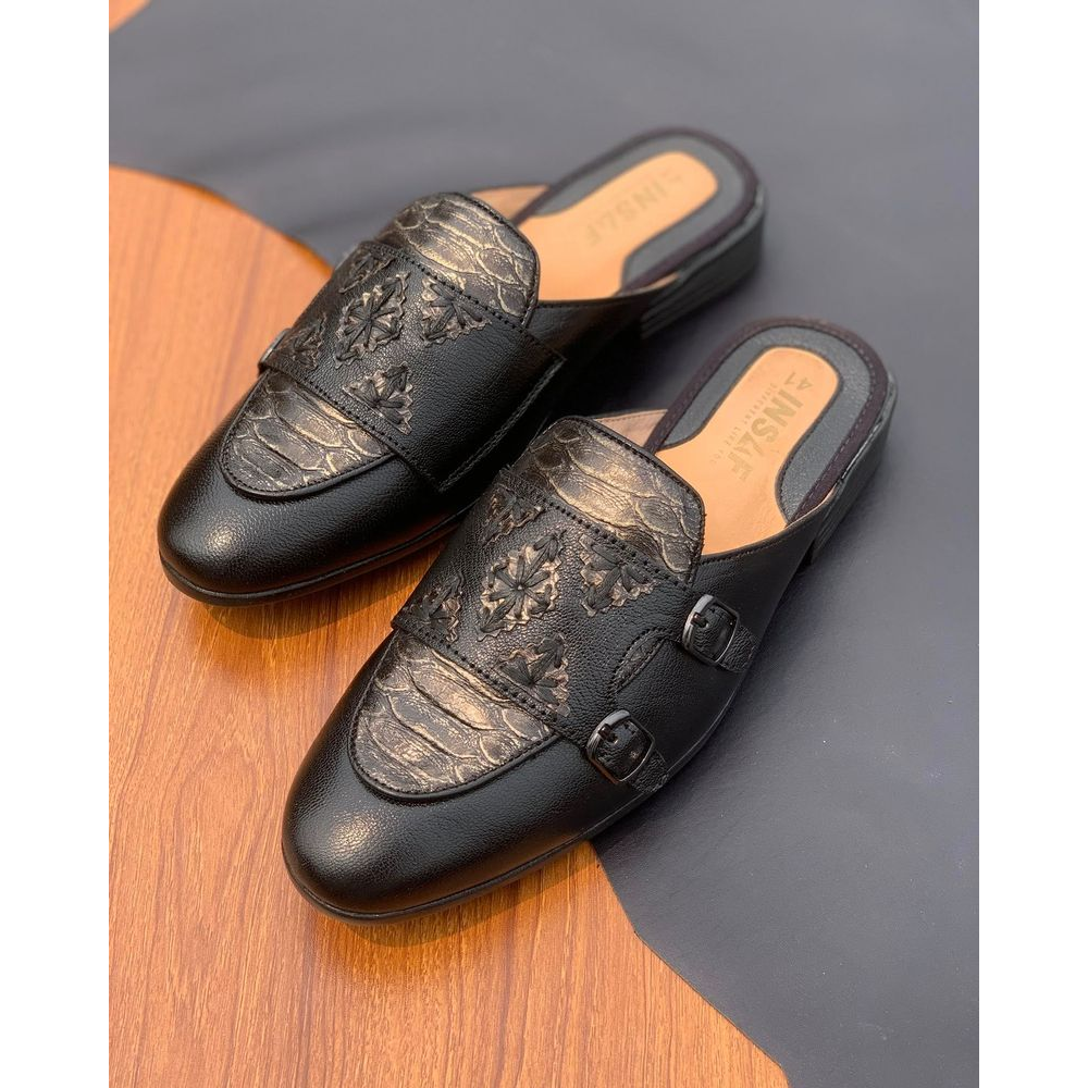 Royal Craft Mule Shoes for Men - Black