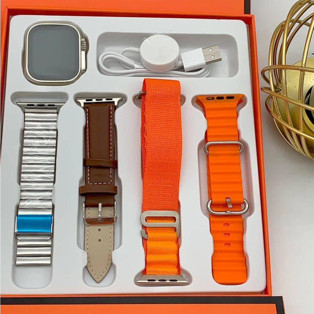 Y10 ULTRA Smart Watch With 4 Straps
