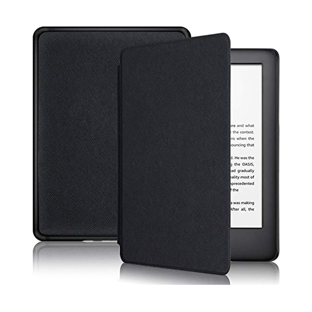 PU Leather Cover For Amazon Kindle 10th Gen - Black