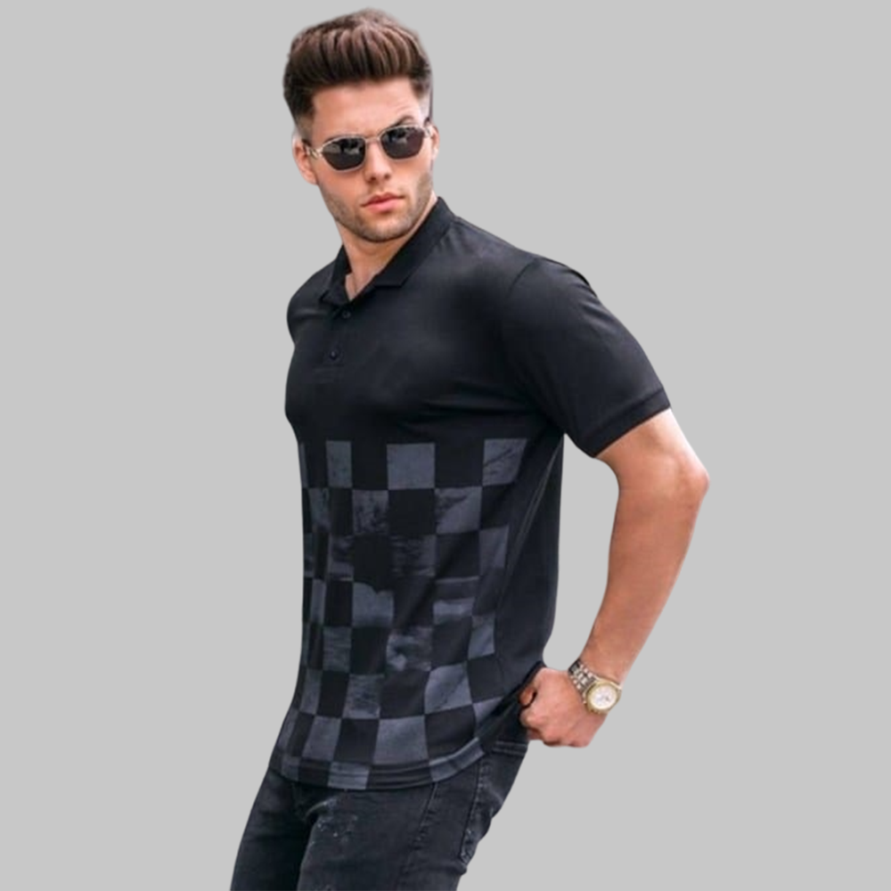 Pique Cotton Premium Half Sleeve Polo Shirt For Men - Multi Color - 34