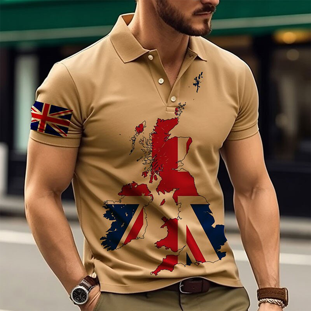 PK Cotton Half Sleeve Polo Shirt for Men - Multicolor - MB009