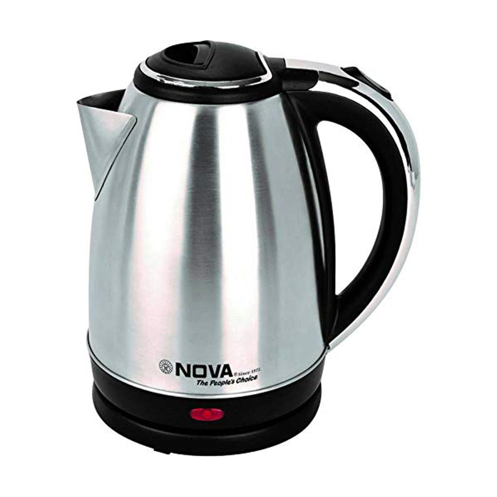 Nova Electric Kettle - 1.8 Liter - Silver and Black