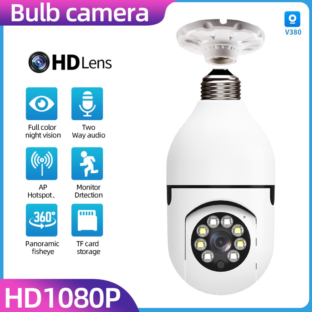 V380 3MP E27 Bulb WIFI Camera
