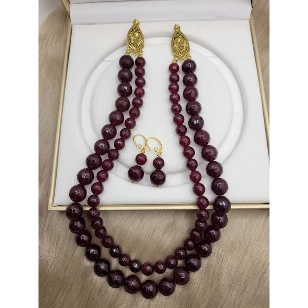 Real Pearl Jewelry with Semiprecious Gemstones - Multicolor