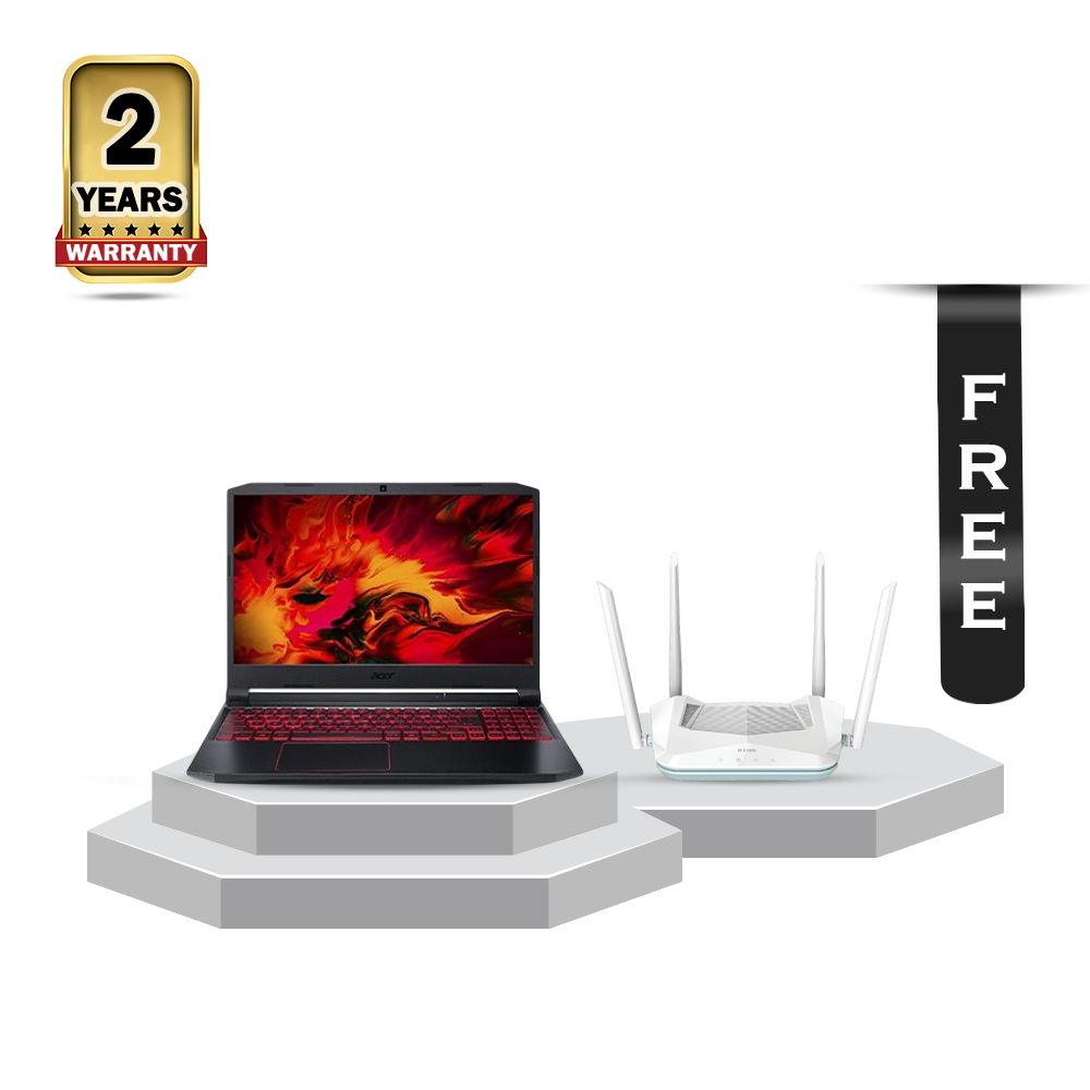 Acer Nitro 5 AN515-45-R4TJ Ryzen 7 5800H - 16GB Ram - 256GB + 1TB HDD SSD RTX 3050Ti 15.6" FHD Laptop With Free D-Link R15 Router