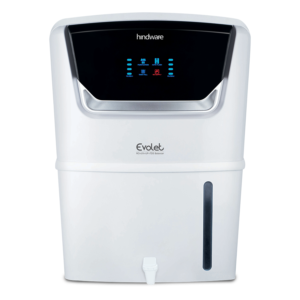 Hindware Evolet RO + UV + UF + TDS Water Purifier - White