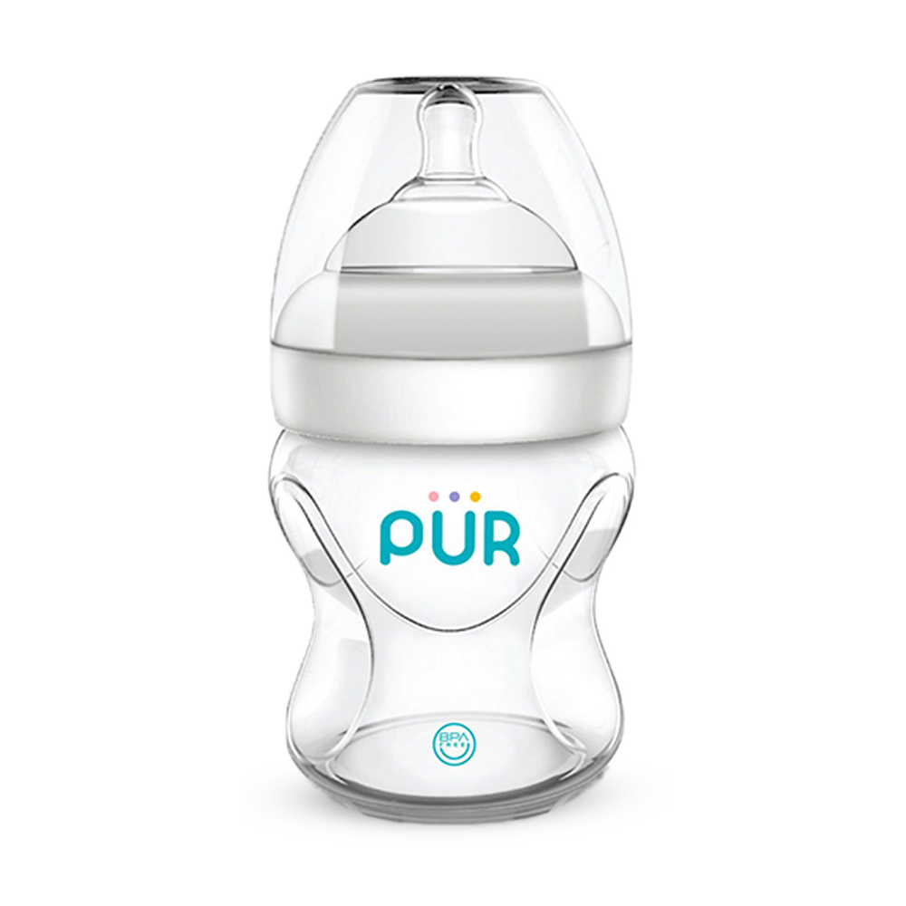 Pur Plastic Advanced Plus Wide Neck Feeding Bottle - 150ml - White - 9811