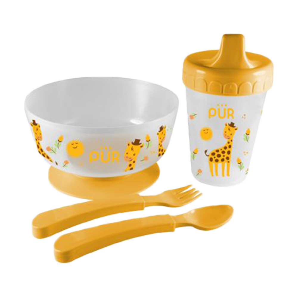 Pur Plastic Weaning Set - Yellow - 5910