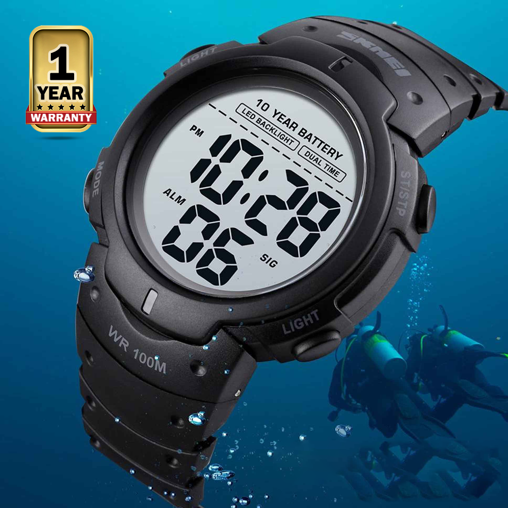 Skmei 1560 Waterproof Deep Swimming Sports Digital Wrist Watch For Men