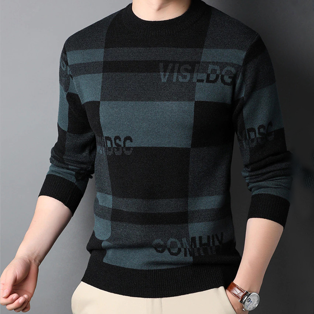 Black and gray outlet sweater