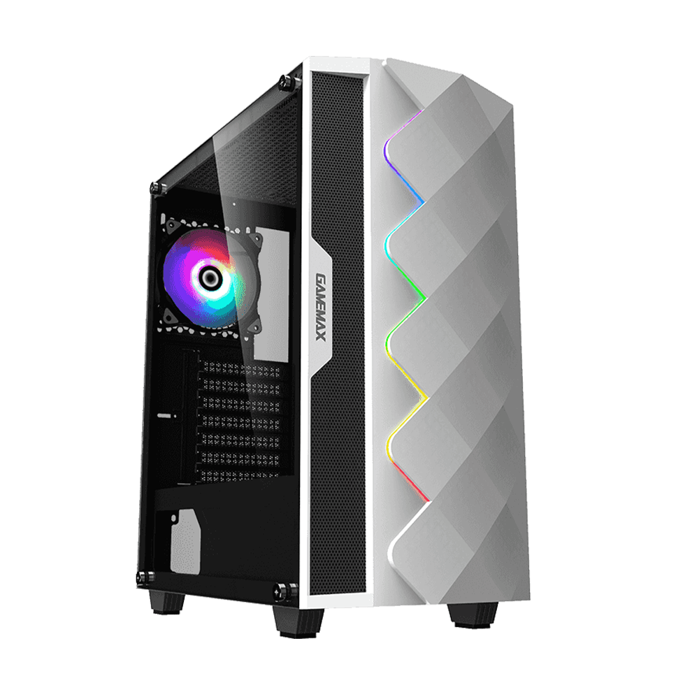 Micro ATX Tower Case 3601 With 1 Pcs ARGB Fan Tampered Glass Side Panel ...