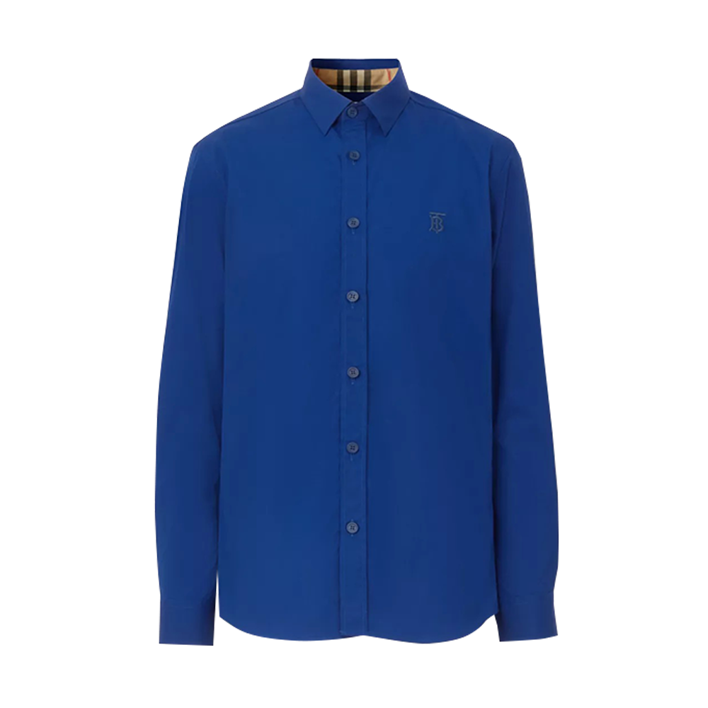 Cotton Full Sleeve Casual Shirt For Men - Blue - NBURM0S001